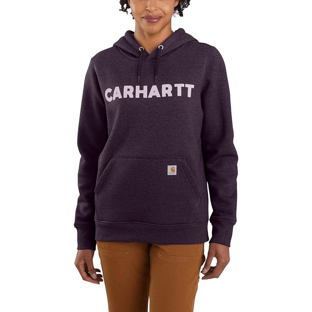 Carhartt Women's Logo Graphic Sweatshirt - Nocturnal Haze Heather XL